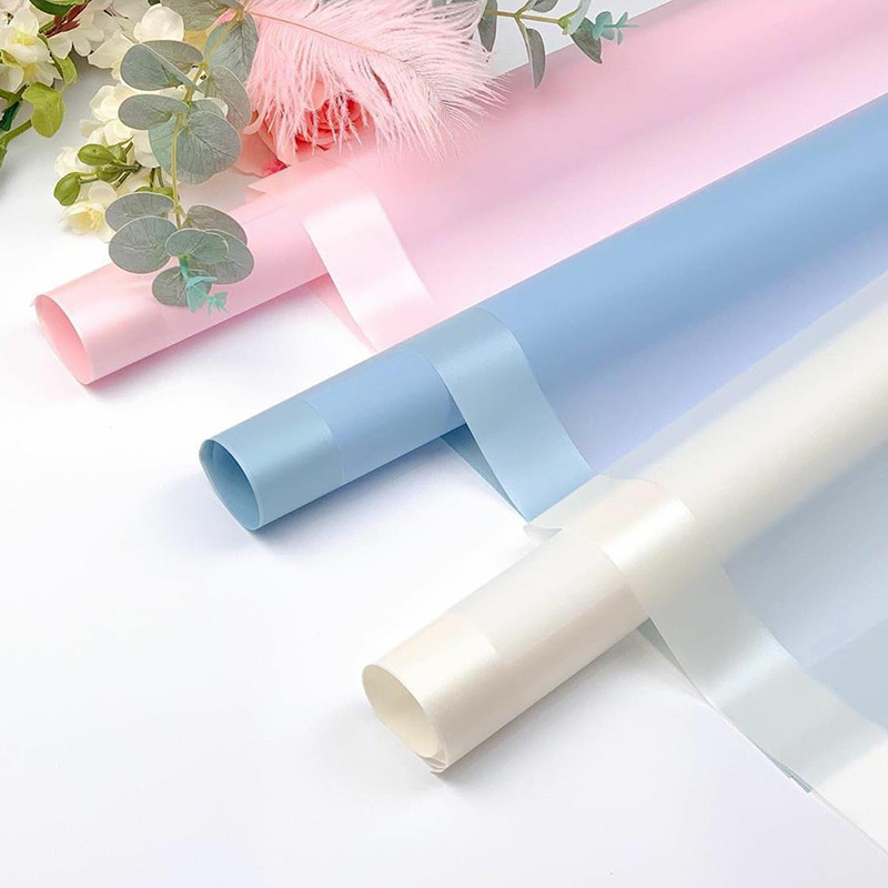MYHC-09 กระโปรงพอง 57×57ซม. (±2ซม.) ฟิล์มบรรจุภัณฑ์ดอกไม้สีทึบ