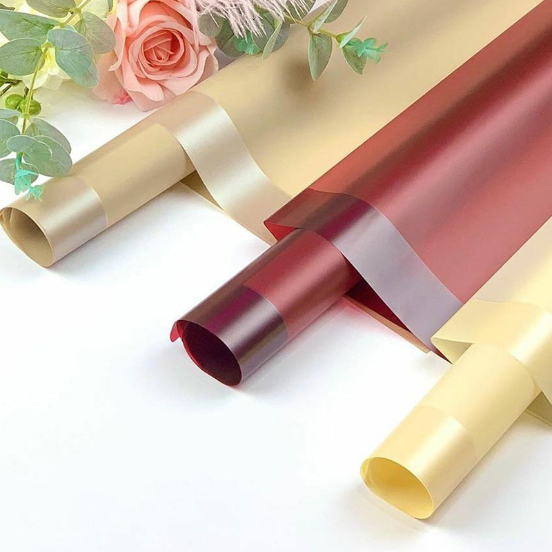 MYHC-09 กระโปรงพอง 57×57ซม. (±2ซม.) ฟิล์มบรรจุภัณฑ์ดอกไม้สีทึบ