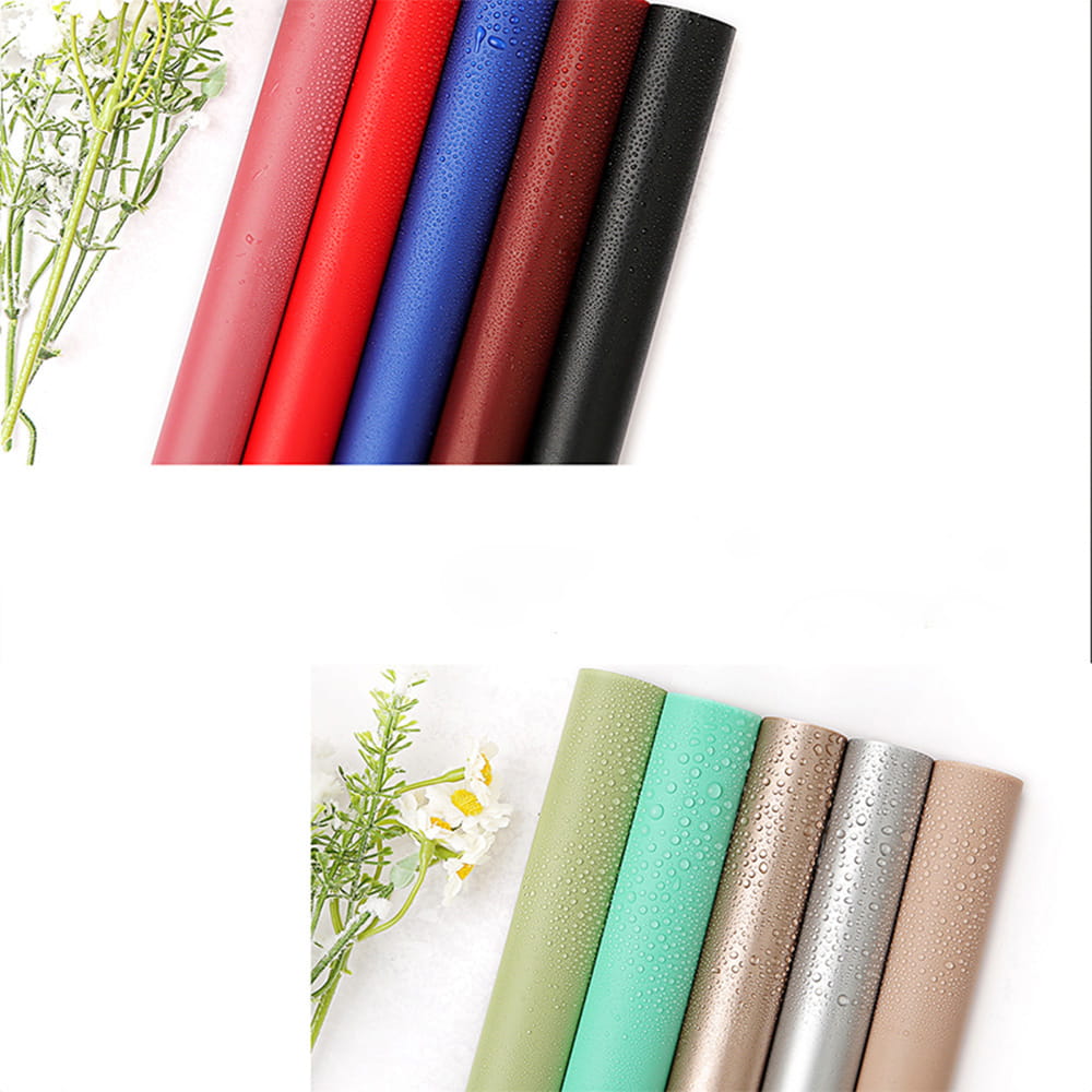 MYHC-11 ฟิล์มนวด 2 กระดาษห่อดอกไม้ผ้าไหมสีทึบ