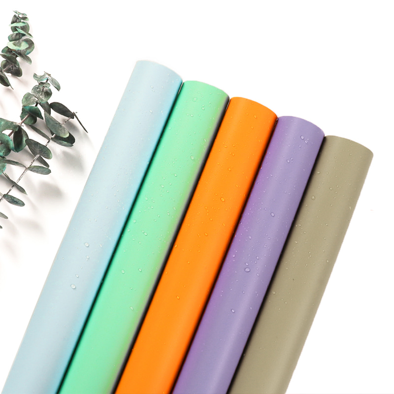 MYHC-30 กระดาษห่อดอกไม้สีทึบฟิล์มมุก 20 สี