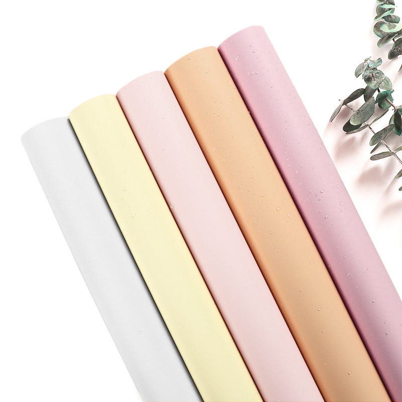 MYHC-30 กระดาษห่อดอกไม้สีทึบฟิล์มมุก 20 สี