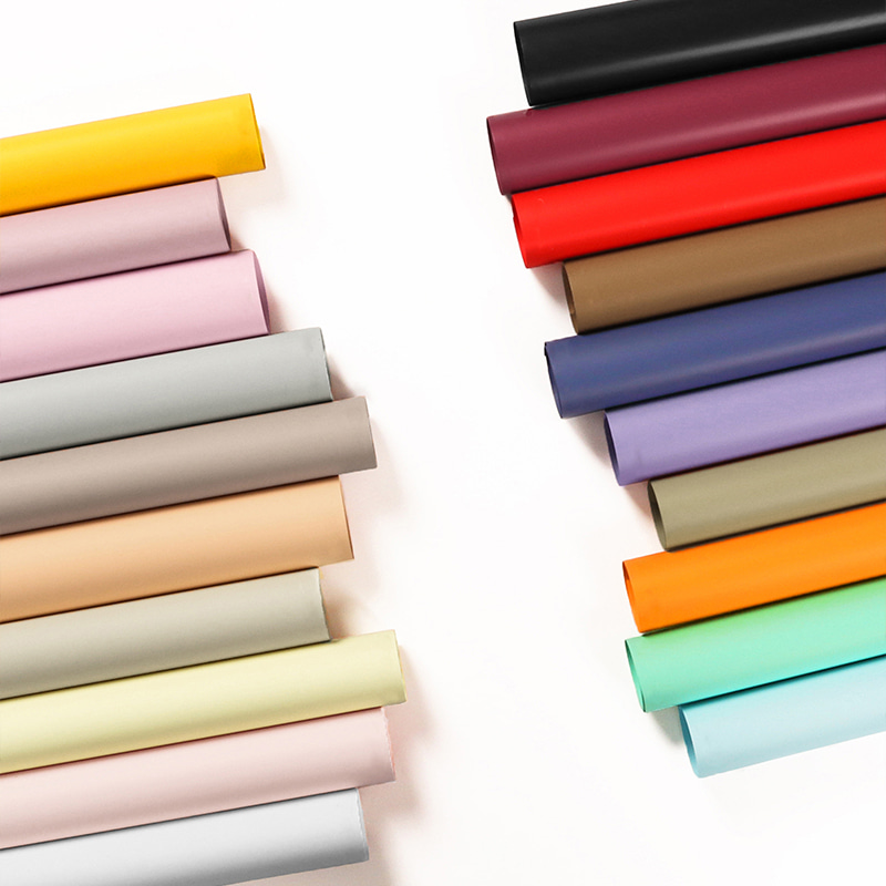 MYHC-30 กระดาษห่อดอกไม้สีทึบฟิล์มมุก 20 สี