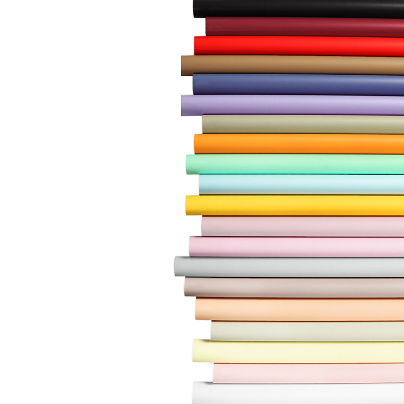 MYHC-30 กระดาษห่อดอกไม้สีทึบฟิล์มมุก 20 สี