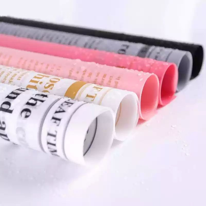 MYHC-52 Herb Golden Light Matt Film 57×57ซม. (±2ซม.) ฟิล์มบรรจุภัณฑ์ดอกไม้พลาสติก