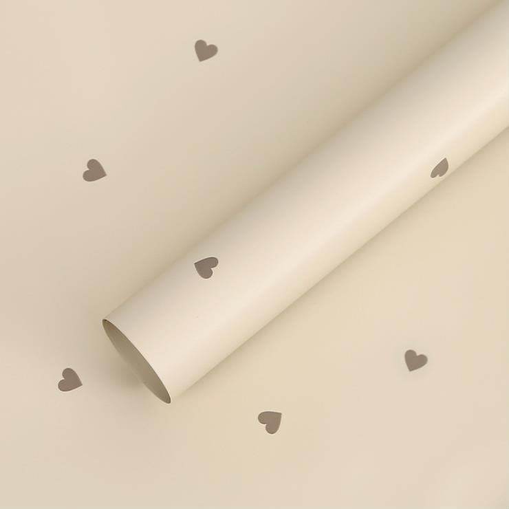 MYHC-63 ฟิล์มตกแต่ง Little Love Pearlescent ฟิล์มบรรจุภัณฑ์ดอกไม้ฝ้าย Bopp