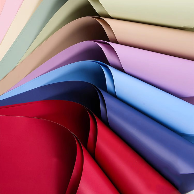 MYHC-68 กระดาษห่อดอกไม้มุก 8 ไหม 45×50ซม. (±2ซม.) สีทึบ