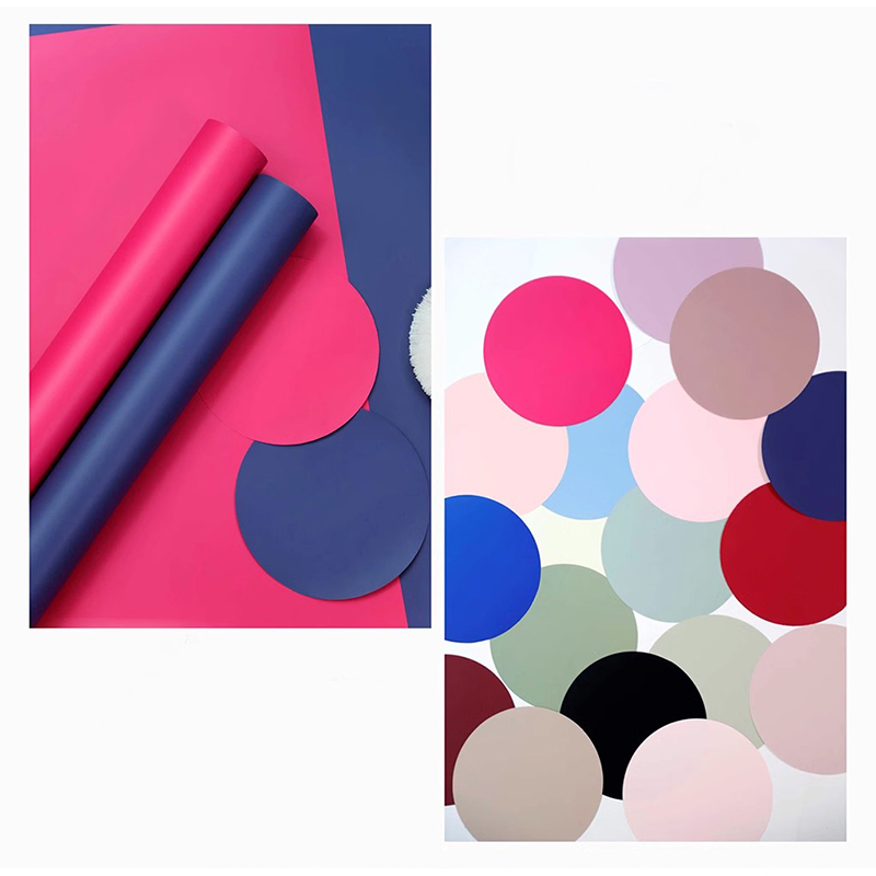 MYHC-68 กระดาษห่อดอกไม้มุก 8 ไหม 45×50ซม. (±2ซม.) สีทึบ
