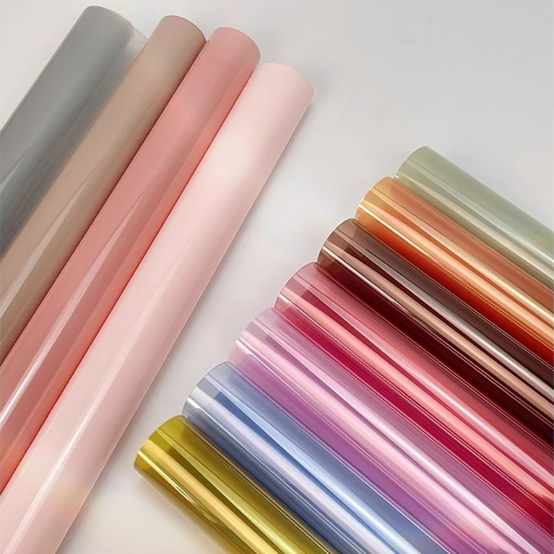 MYHC-74 Jelly Film OPP4.7 กระดาษห่อดอกไม้ผ้าไหมใส