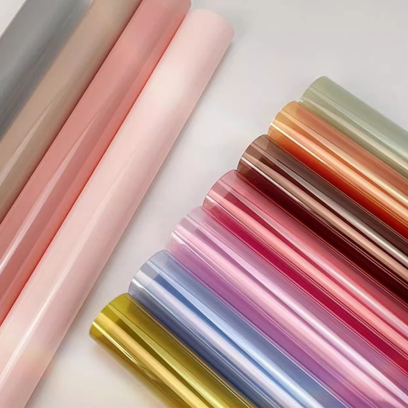MYHC-74 Jelly Film OPP4.7 กระดาษห่อดอกไม้ผ้าไหมใส
