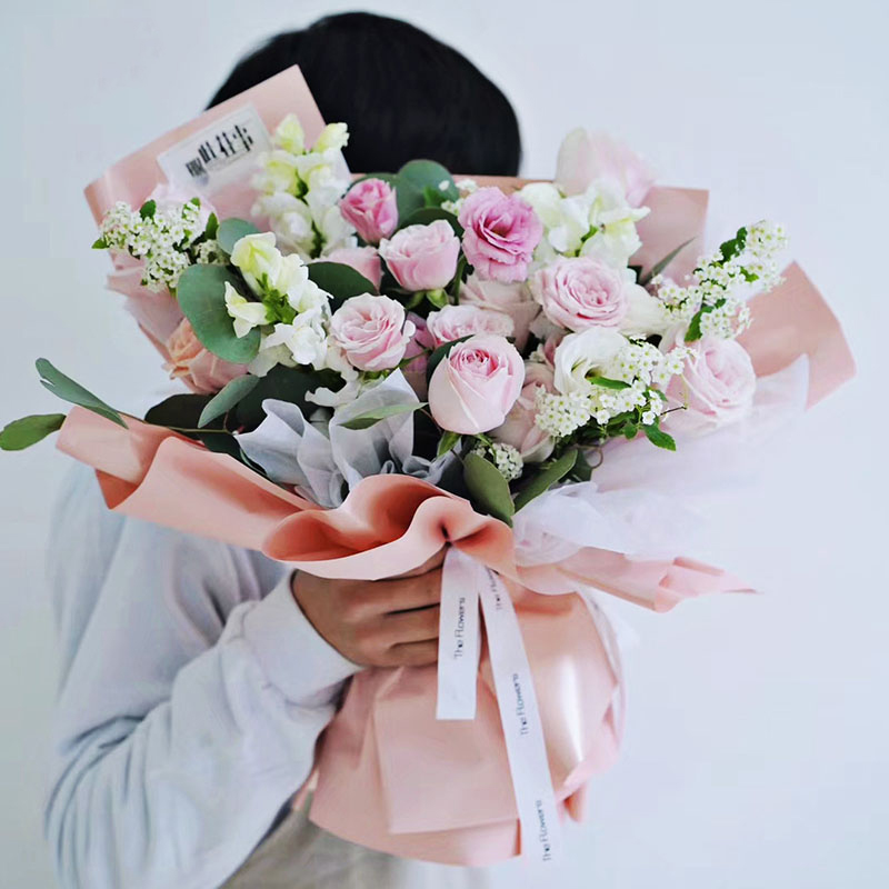 กระดาษห่อดอกไม้โปร่งแสงสีทึบด้าน