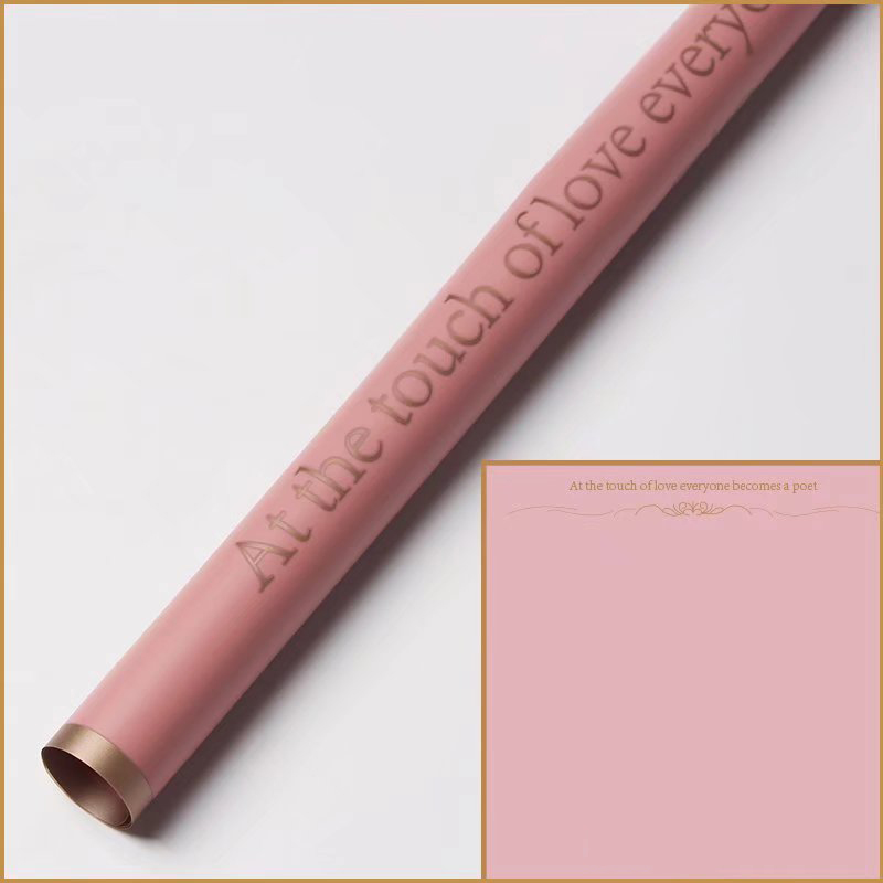 กระดาษห่อดอกไม้ผิวด้าน ขอบทอง 9 สี