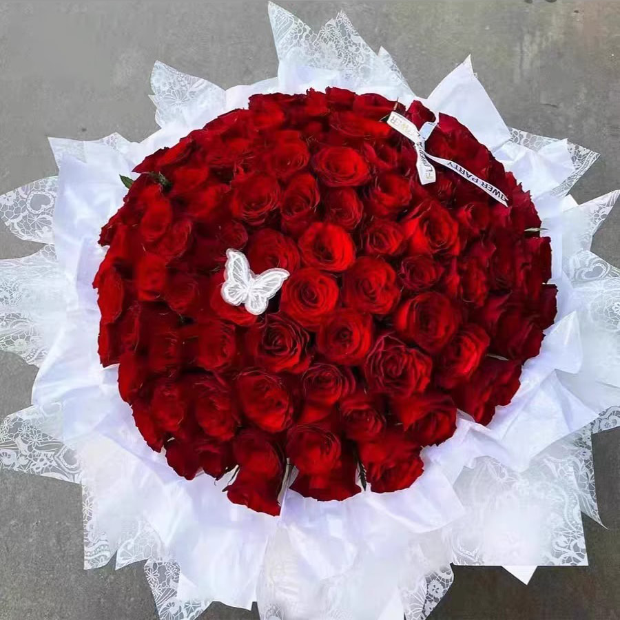 ฟิล์มบรรจุภัณฑ์ดอกไม้ 6 สี กันน้ำ 100%