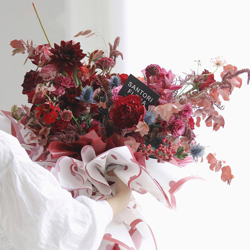 กระดาษห่อดอกไม้ Hansu Matte Diy