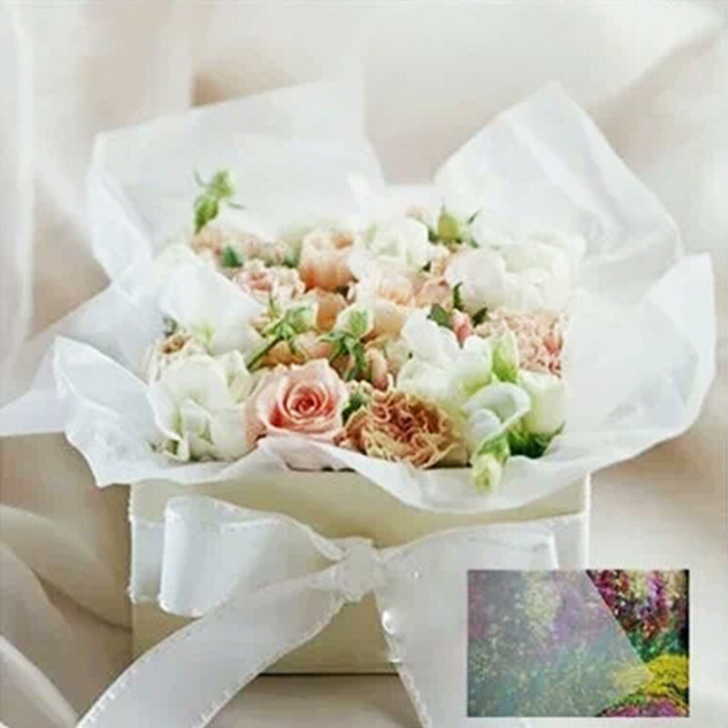 กระดาษห่อดอกไม้กระดาษลูกแพร์หิมะสีสันสดใส