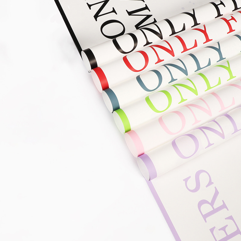 English printed floral wrapping paper