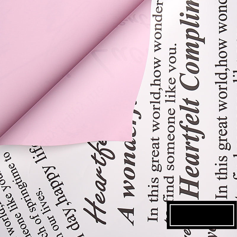 กระดาษห่อดอกไม้สองหน้าสไตล์วินเทจ