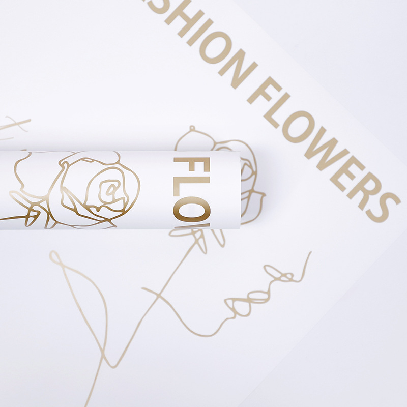 กระดาษห่อช่อดอกไม้ Love-Bouquet ลายดอกกุหลาบ