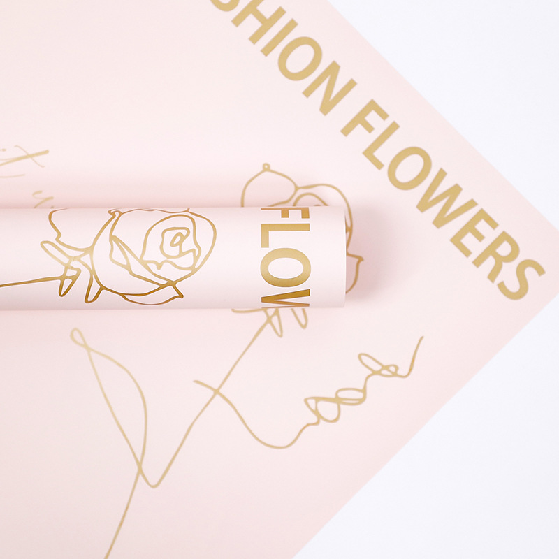 กระดาษห่อช่อดอกไม้ Love-Bouquet ลายดอกกุหลาบ