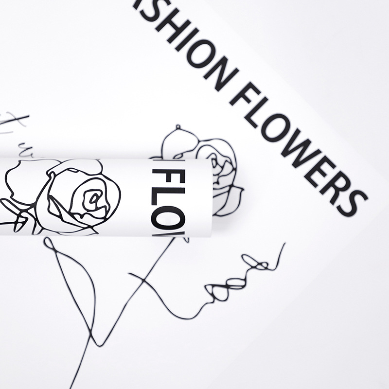 กระดาษห่อช่อดอกไม้ Love-Bouquet ลายดอกกุหลาบ