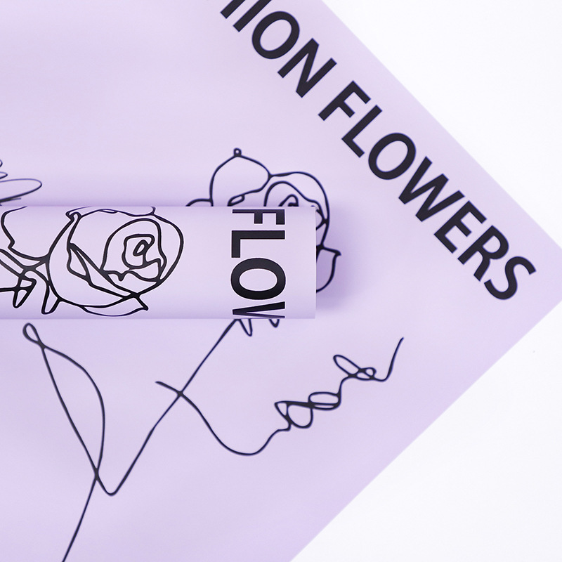 กระดาษห่อช่อดอกไม้ Love-Bouquet ลายดอกกุหลาบ